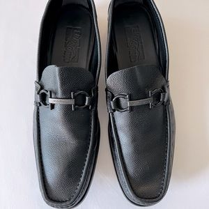 Size 11 Black Salvatore Ferragamo Mens Shoes